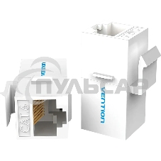 Адаптер-соединитель Vention RJ45 F / RJ45 F 8p8c кат. 6, белый