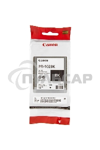 Картридж струйный Canon PFI-102Bk (0895B001) черный (130 мл.) для Canon iPF605, iPF610, iPF650, iPF655, iPF710, iPF750, iPF755, LP17, iPF510