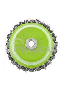 Щетка для УШМ СИБРТЕХ, 75 мм М14, чашка, крученая металлическая проволока 0,5 мм 746247