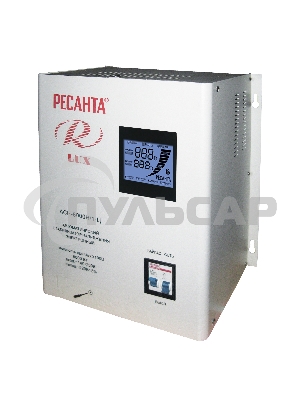 Стабилизатор напряжения Ресанта АСН-8 000 Н/1-Ц 63/6/17 Стабилизатор Lux 220В±8%, Габ. 305х190х360, Вес 15кг