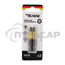 Бита для шуруповерта KRANZ Torx T25х50 мм (2 шт./уп.)