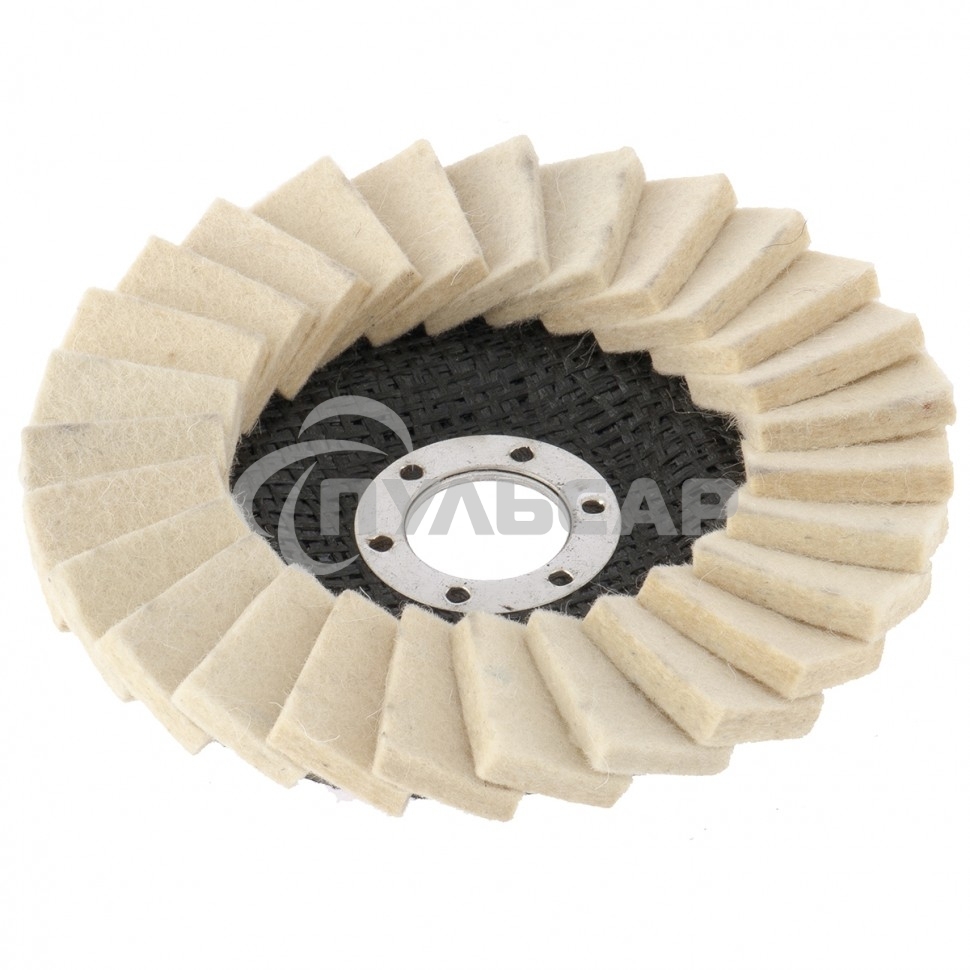 Круг Matrix полировальный лепестковый из натурального войлока 125 х 22,2 мм