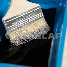 Кисть плоская 100 мм, натуральная щетина, деревянная ручка, для масляных краскок, лаков, SPARTA, 824455