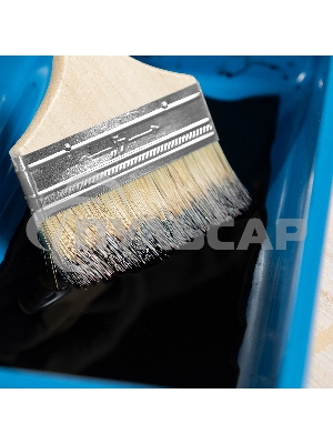 Кисть плоская 100 мм, натуральная щетина, деревянная ручка, для масляных краскок, лаков, SPARTA, 824455