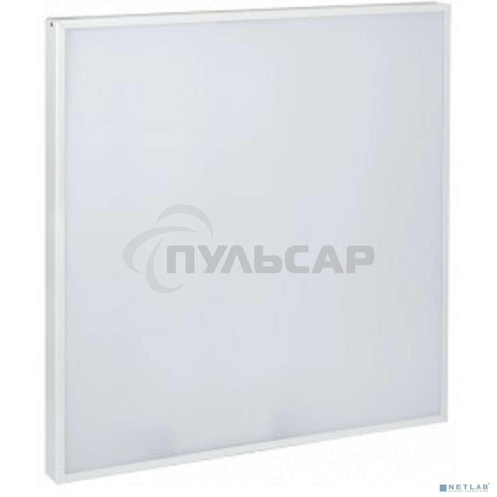 Светильник светодиодный ДВО Iek LDVO0-6575-40-4000-K01 6575 595х595х20мм 40Вт 4000К равномерная засветка опал аналог люм.свет. 4х18 накладных или в потолок Армстронг