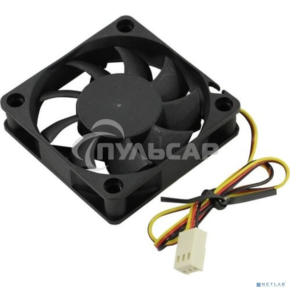Вентилятор для корпуса ExeGate EX06015S3P черный, 60 мм, 3500 об/мин, 24 дБ, 3 pin