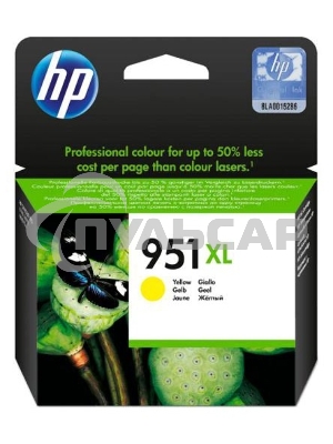 Картридж струйный HP 951XL CN048AE желтый для HP OJ Pro 8100/8600 (1500стр.)