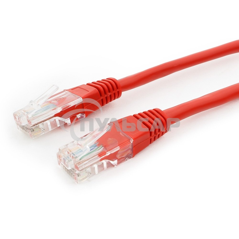 Патч-корд UTP Cablexpert кат.5e, 0.25м, литой, многожильный, красный