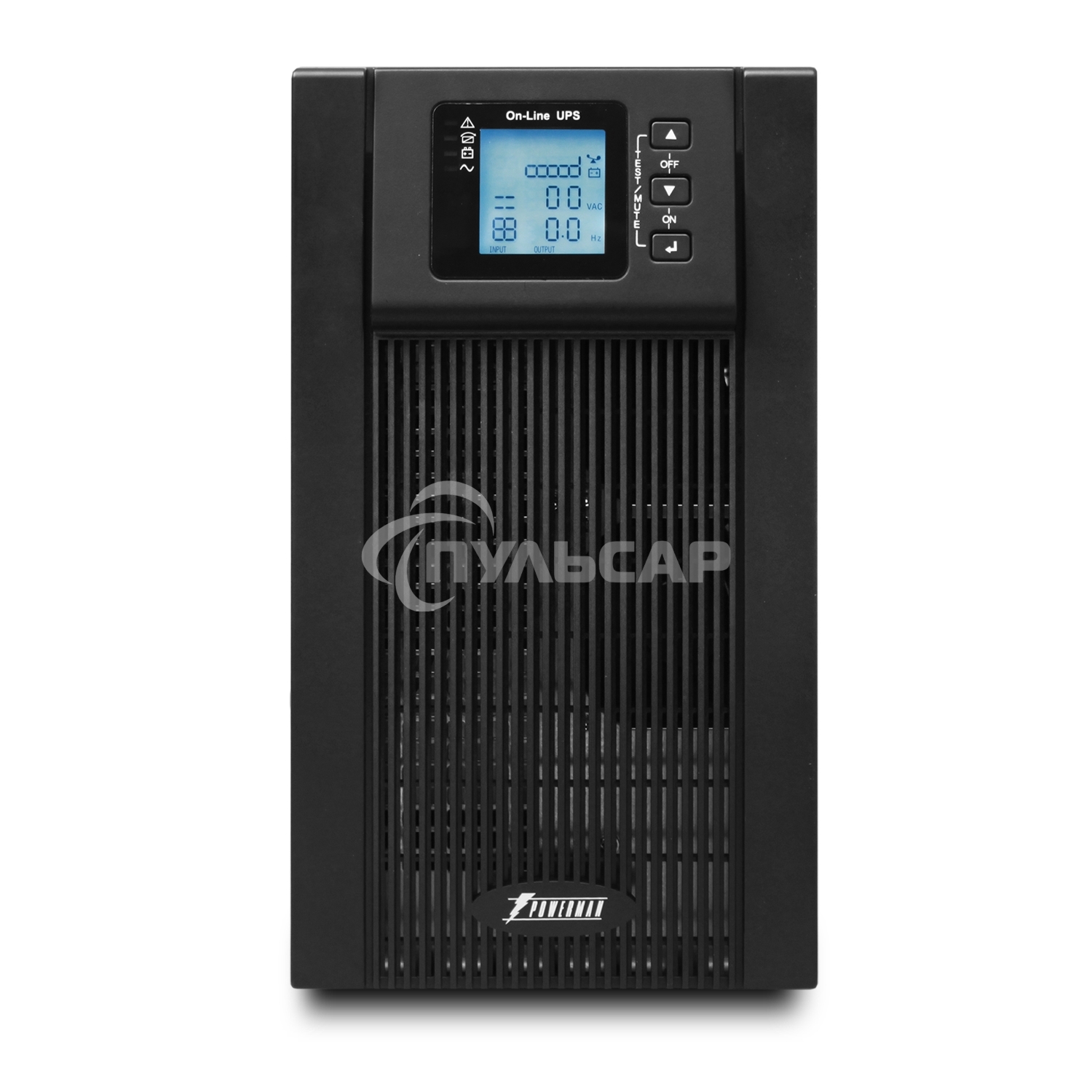 Источник бесперебойного питания Powerman Online 3000VA/2400W, 220V, Tower, Out: 3xShuko, черный*Online3000