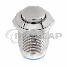 Кнопка антивандальная Ø12 Б/Фикс (2с) (ON)-OFF выпуклая (A12-B2) Rexant (в упак. 1шт.)