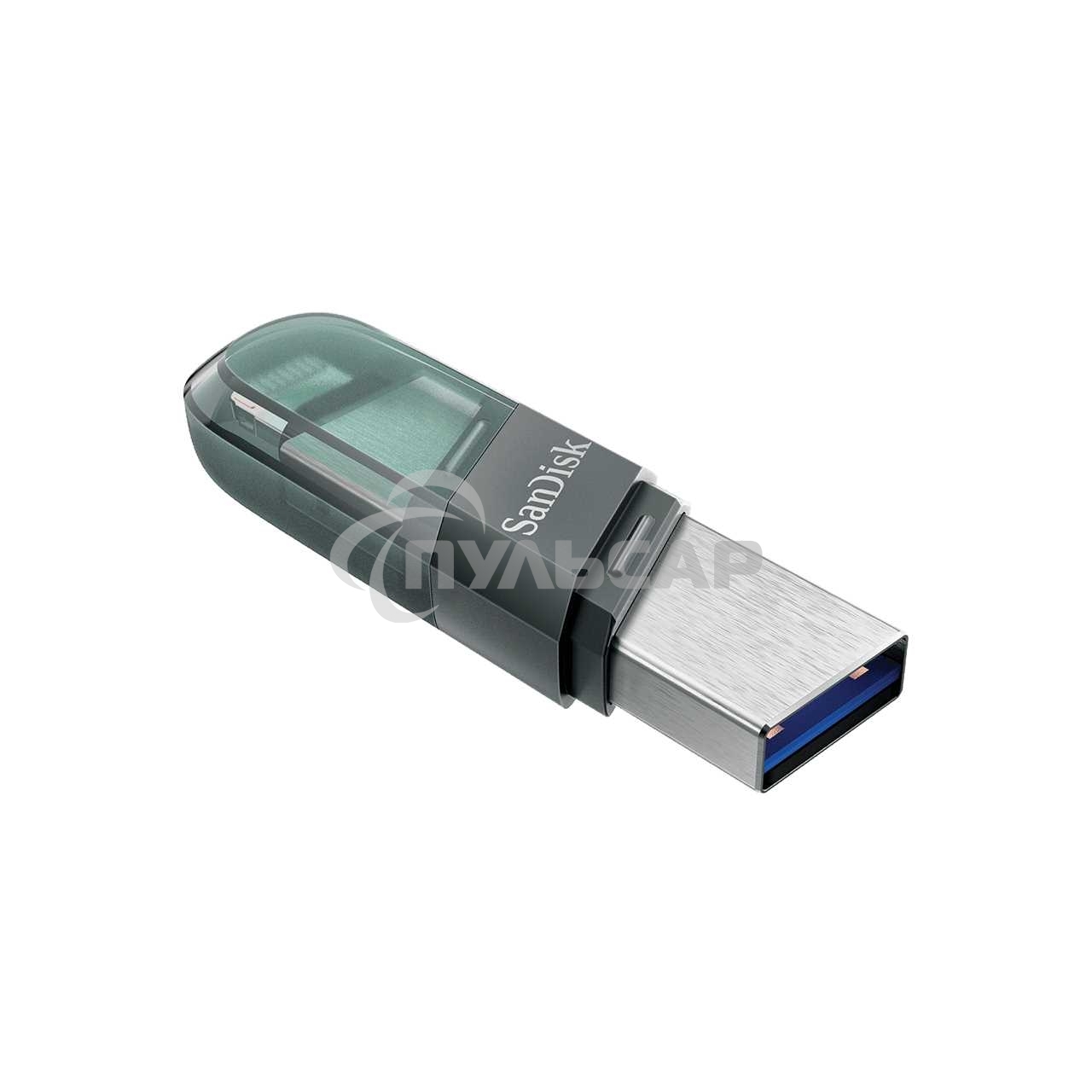 Флешка USB Sandisk 128 Gb iXpand Flip SDIX90N-128G-GN6NE USB3.1 зеленый/серебристый