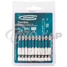 Набор бит PH2х50, сталь S2, 10 шт. Gross