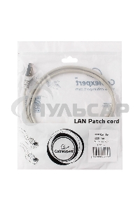 Патч-корд FTP Cablexpert кат.5e, 1м, литой, многожильный (серый)