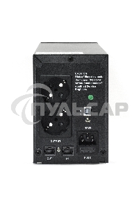 Источник бесперебойного питания CROWN Line Intractive CMU-SP650EURO LCD USB 650VA\390W, корпус металл, 1x12V/7AH, розетки 2*EURO+3*IEC, трансформатор AVR 140-290V, LCD-дисплей, съемный кабель 1.2 м, порт RJ11/45, порт USB, защита: от перегрузки, от КЗ, от