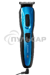 Машинка для стрижки Starwind SHC 4379 синий/черный 3Вт (насадок в компл:8шт)