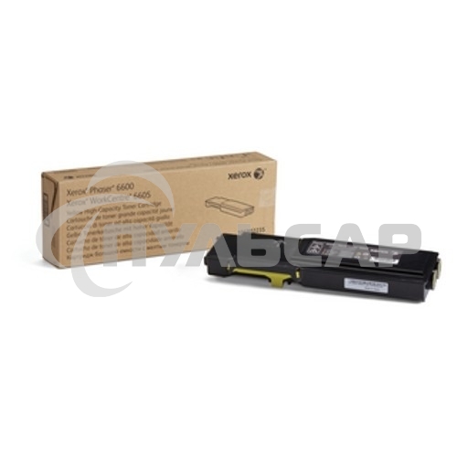 Картридж лазерный XEROX 106R02235 желтый для XEROX Phaser 6600/WC 6605 (6000 стр)(Channels)