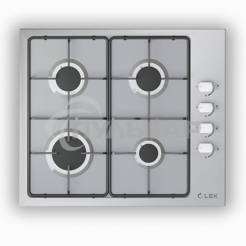 Газовая варочная панель LEX GVS 644-1 IX нержавеющая сталь