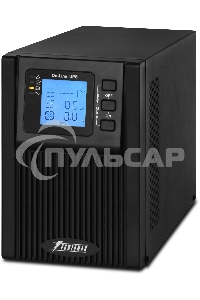 Источник бесперебойного питания PowerMan Online 1000 PLUS (1000ВА/800Вт, Online-Double conversion/LCD Display/USB/Software/RJ11/45,RS-232)