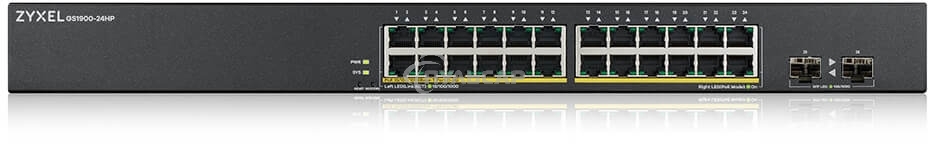 Коммутатор Smart L2 PoE+ Zyxel GS1900-24HPv2, rack 19