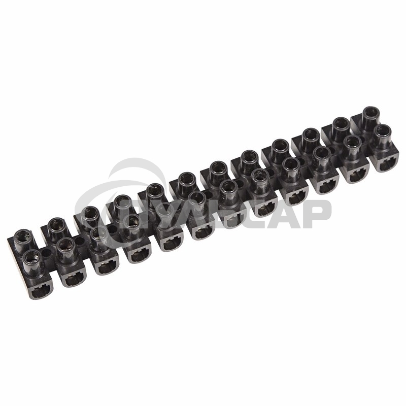 Клеммная колодка винтовая KВ-25 (10-25 мм²), ток 60 A, полипропилен черный (ЗВИ) Rexant