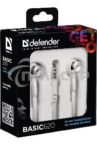 Нaушники Defender BASIC 620 белый