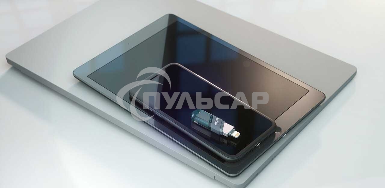 Флешка USB Sandisk 128 Gb iXpand Flip SDIX90N-128G-GN6NE USB3.1 зеленый/серебристый