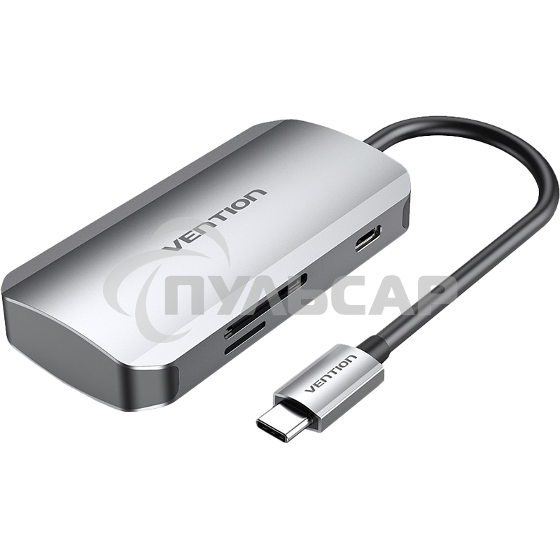 Мультифункциональный хаб Vention USB-C > USB 3.0x3/SD/TF/PD