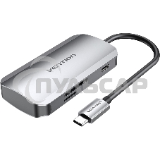 Мультифункциональный хаб Vention USB-C > USB 3.0x3/SD/TF/PD