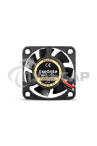 Вентилятор для корпуса ExeGate ExtraPower EP04010S2P-5 черный, 40 мм, 7500 об/мин, 35 дБ, 2 pin