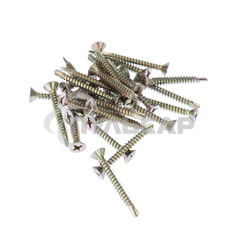 Саморез оконный KRANZ сверло, 3.9х32, желтый цинк, упаковка поставщика ( 9 000 шт. )