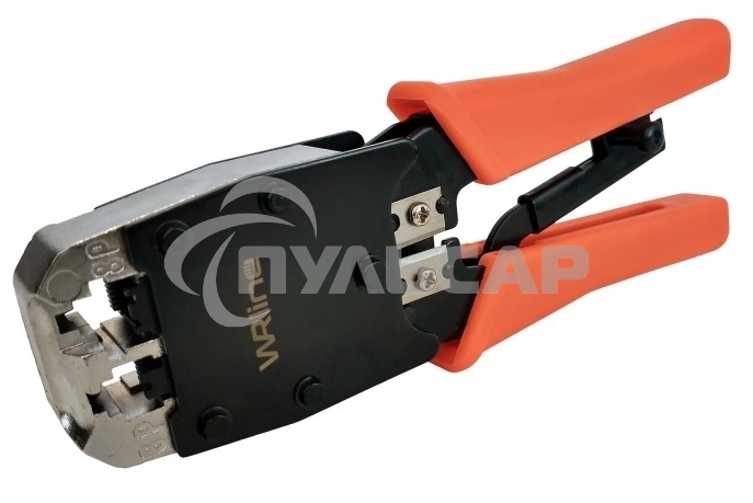 Инструмент обжимной WRline WR-500R для RJ-45/RJ-12/RJ-11/RJ-22 (упак:1шт)