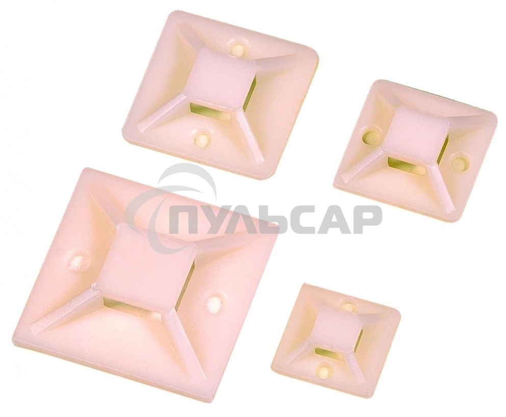 База монтажная самоклеющаяся Lanmaster TWT-CV-ATM20 (уп.100шт) белый