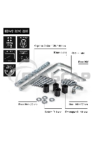 Настольное крепление ExeGate EDM2-3210-22G (кронштейн для двух мониторов 15