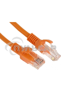 Патч-корд UTP Cablexpert PP12-0.5M/O кат. 5e, 0.5м, литой, многожильный (оранжевый)