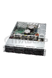Серверная платформа SuperServer SYS-621P-TRT (X13DEI-T, CSE-825BTS-R1K23LPP1) (LGA-4677, Intel® C741, 16xDDR5 Up to 4TB ECC RDIMM, 8x3.5
