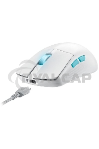 Мышь беспроводная/проводная ASUS ROG Harpe Ace Aim Lab Edition белый, 36000 dpi, радиоканал, Bluetooth, USB, кнопки - 5