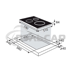 Индукционная варочная панель Brandt, 4 варочных зоны, 14 уровней мощности, индикация остаточного тепла, таймер, Ultraboost, черный