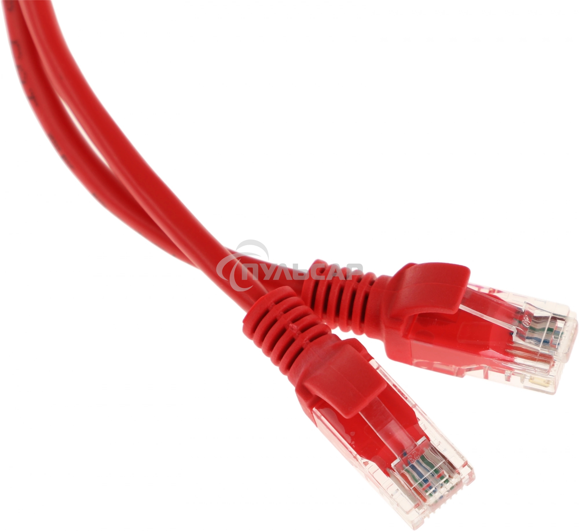 Патч-корд UTP Cablexpert кат.5e, 0.5м, литой, многожильный (красный)