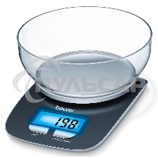 Кухонные весы Beurer KS25 макс.вес:3кг черный Кухонные весы Beurer KS25 макс.вес:3кг черный