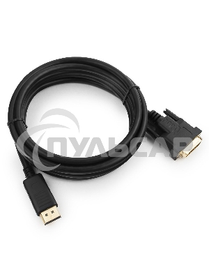 Кабель DisplayPort-DVI Gembird/Cablexpert 3м, 20M/19M, черный, экран, пакет(CC-DPM-DVIM-3M)