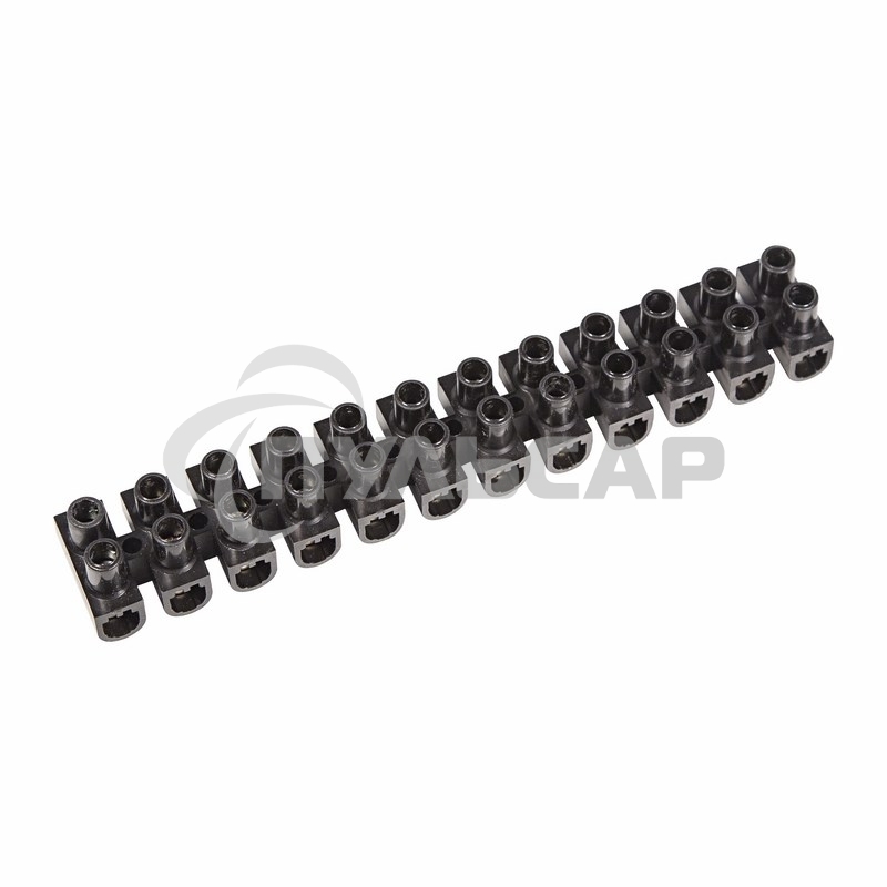 Клеммная колодка винтовая KВ-16 (6-16 мм²), ток 30 A, полипропилен черный (ЗВИ) Rexant