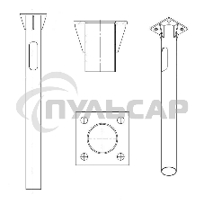 Деталь фундамента закладная для ОГК/ОКК-6.7 (0.108-1.5х200х150х4х20) Пересвет В00000639 Деталь фундамента закладная для ОГК/ОКК-6.7 (0.108-1.5х200х150х4х20) Пересвет В00000639