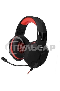 Игровые стереонаушники с микрофоном SVEN AP-G988MV, черный-красный Игровые стереонаушники с микрофоном SVEN AP-G988MV, черный-красный