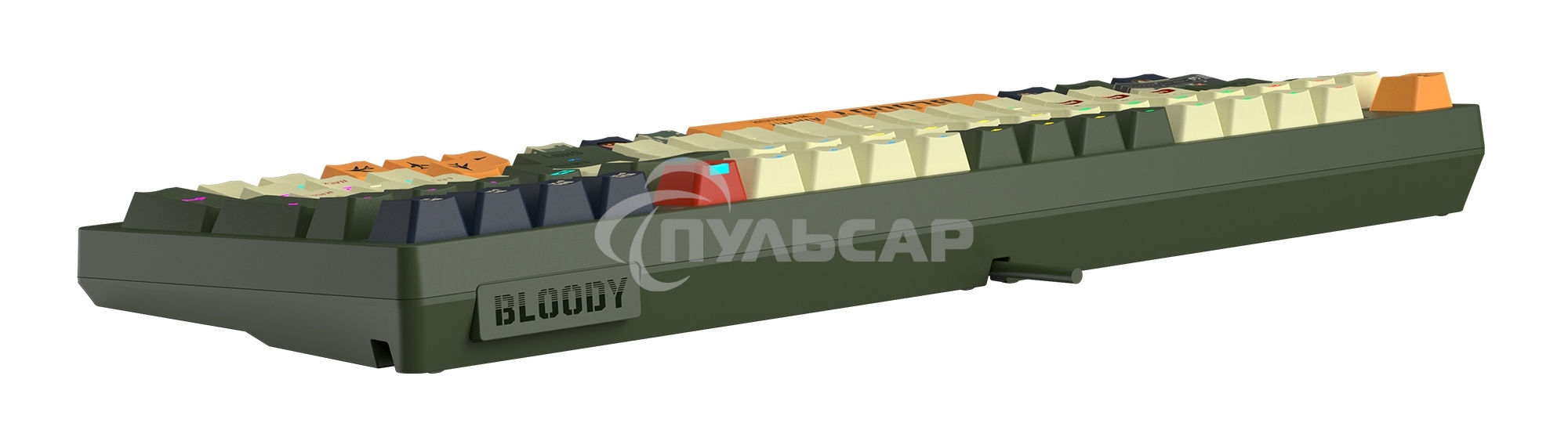 Клавиатура проводная A4Tech Bloody S98 Aviator механическая зеленый USB for gamer LED (S98 AVIATOR)