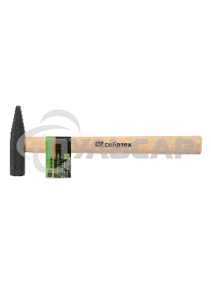 Молоток СИБРТЕХ слесарный, 400 г, квадратный боек, деревянная рукоятка 10216