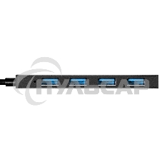 Хаб USB (концентратор) 4-в-1 ExeGate DUB-4P/3 (кабель-адаптер USB3.0 --> 4xUSB3.0, Plug&Play, черный)