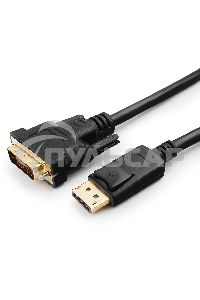 Кабель DisplayPort-DVI Gembird/Cablexpert 3м, 20M/19M, черный, экран, пакет(CC-DPM-DVIM-3M)