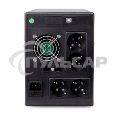 Источник бесперебойного питания Powerman Smart Sine 2000VA/1400W, 220V, Line-Interactive, LCD, Tower, Out: 4xShuko, черный*SmartSine2000