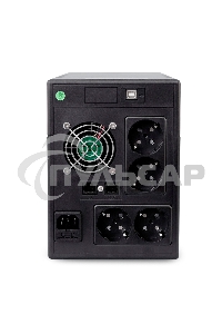 Источник бесперебойного питания Powerman Smart Sine 2000VA/1400W, 220V, Line-Interactive, LCD, Tower, Out: 4xShuko, черный*SmartSine2000
