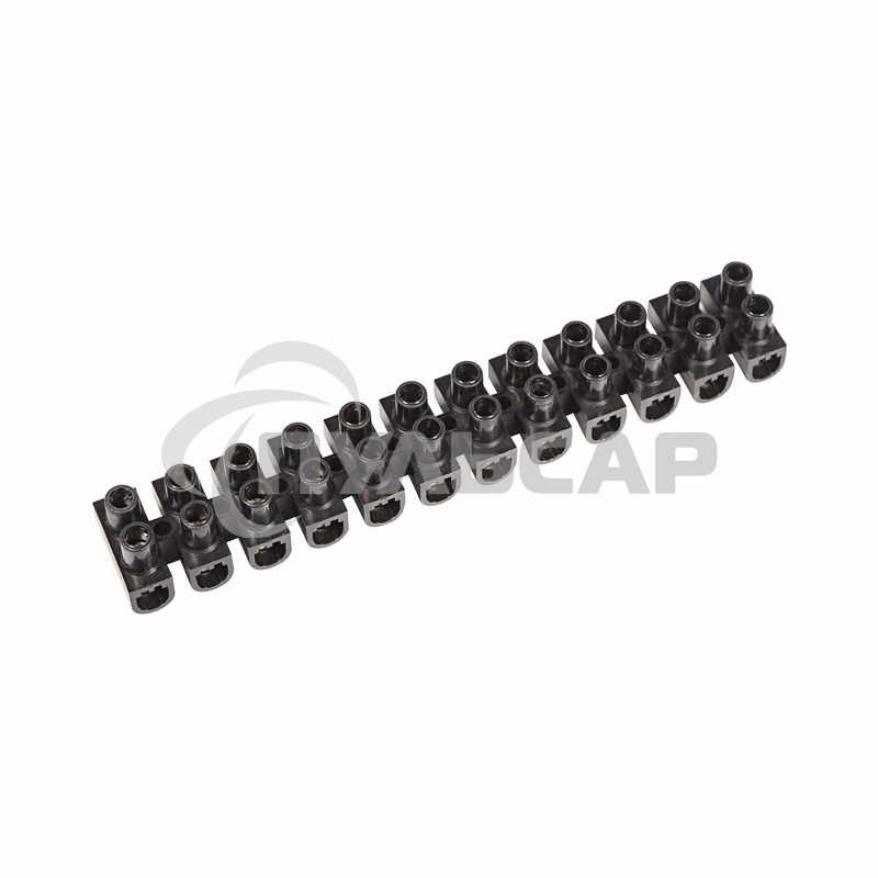 Клеммная колодка винтовая KВ-14 (6-14 мм²), ток 20 A, полипропилен черный (ЗВИ) Rexant